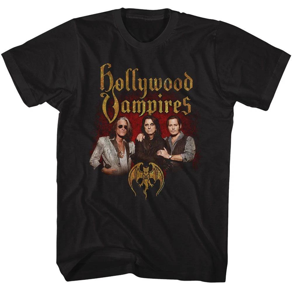 Hollywood Vampires Band Photo Black Music Shirt 160