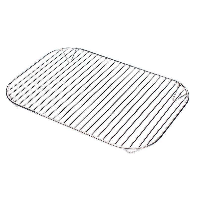 304 Stainless Steel Air Fryer Square & Round Dehydrating Rack Grill Net Baking Accessory