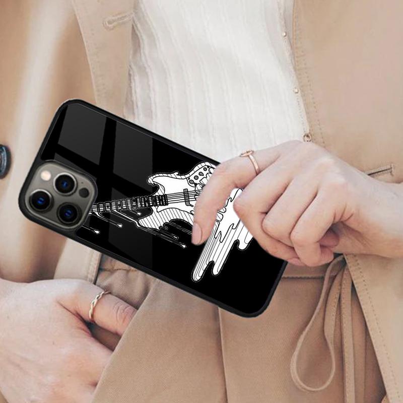 

Music Electric Guitar Magnetic Phone Case For APPLE iPhone 17 Air 16 14 13 12 Pro Max 15 Plus Wireless Charge With MagSafe Cover iPhone 13mini