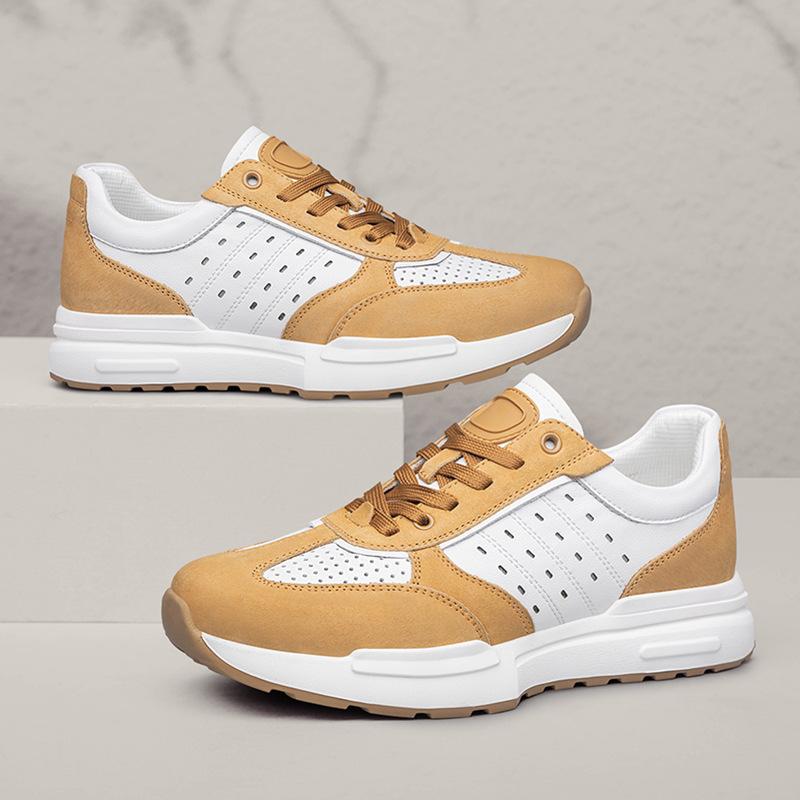 

Men s shoes 2025 summer new youth platform comfortable sports trendy shoes fashionable versatile non-slip soft-soled casual shoes 45