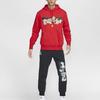 Nike Club Ja Hooded Pullover Fleece Basketball Sweatshirt Men sweatshirt University-Red Cosmic-Gold FZ1039-657