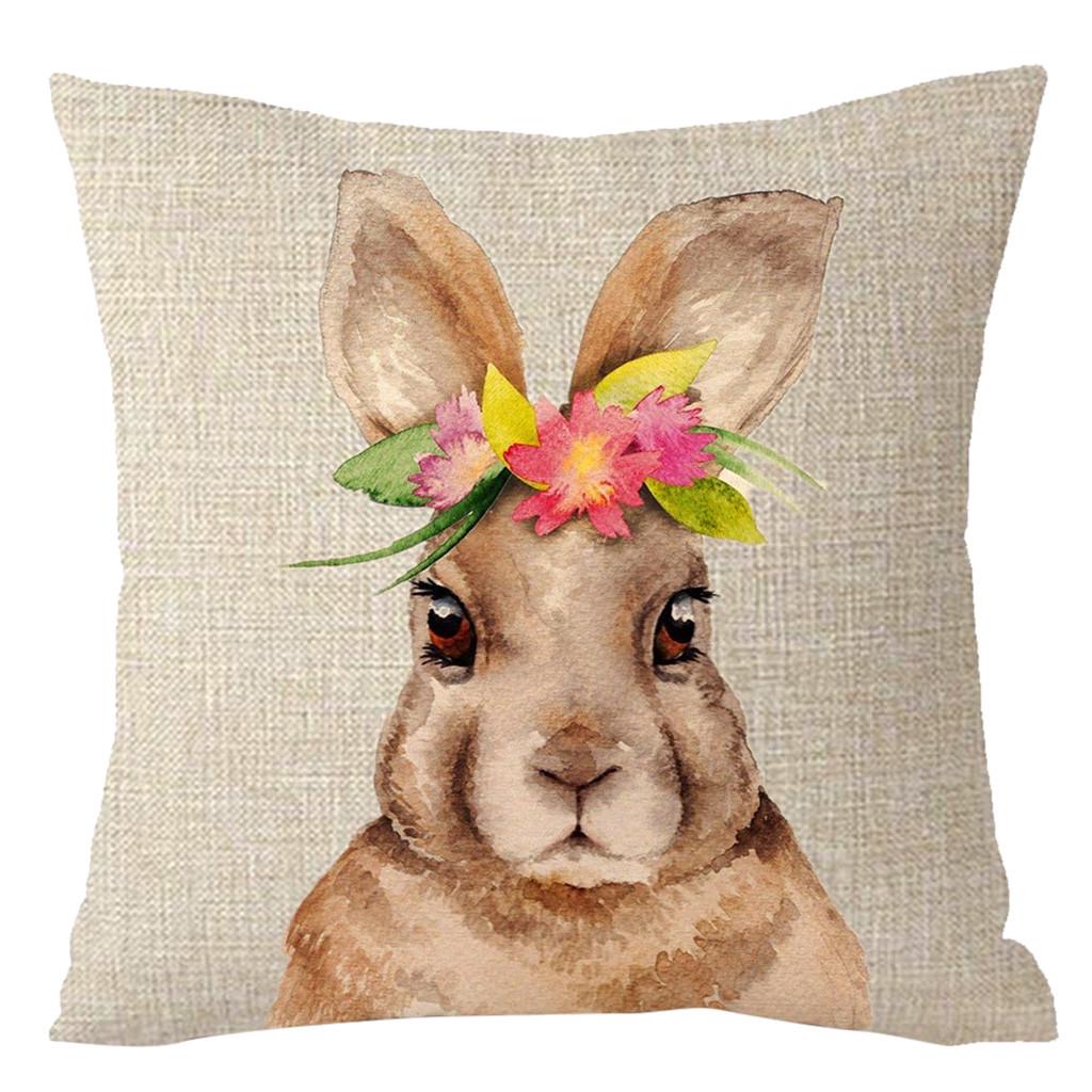 

(Никита) Наволочка для домашнего декора с изображением кролика, наволочка с кроликом, наволочки