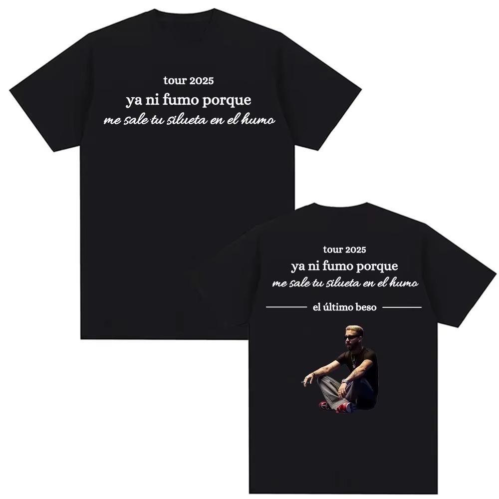 Mora Ya Ni Fumo Porque El Ultimo Beso Printed Tee Shirt Mens Clothing High Street Vintage Tshirt Pure Cotton Summer T Shirt