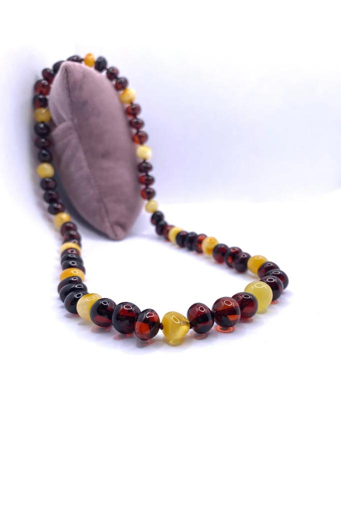 Colier din piatră naturală 100% certificat chihlimbar model 5