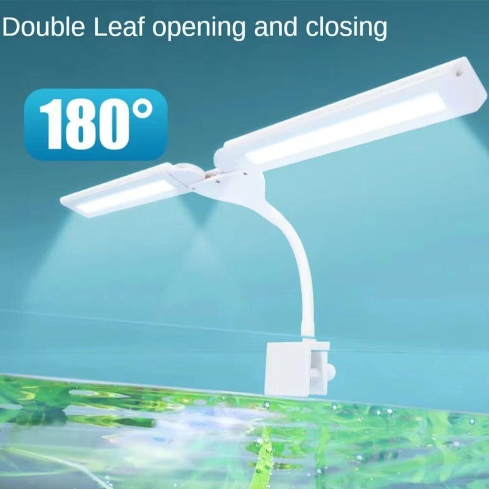 Super Slim LED Aquarium Lighting Adjustable Energy Saving Fish Tank Light Waterproof Aquatic Plant Light Plant Growth