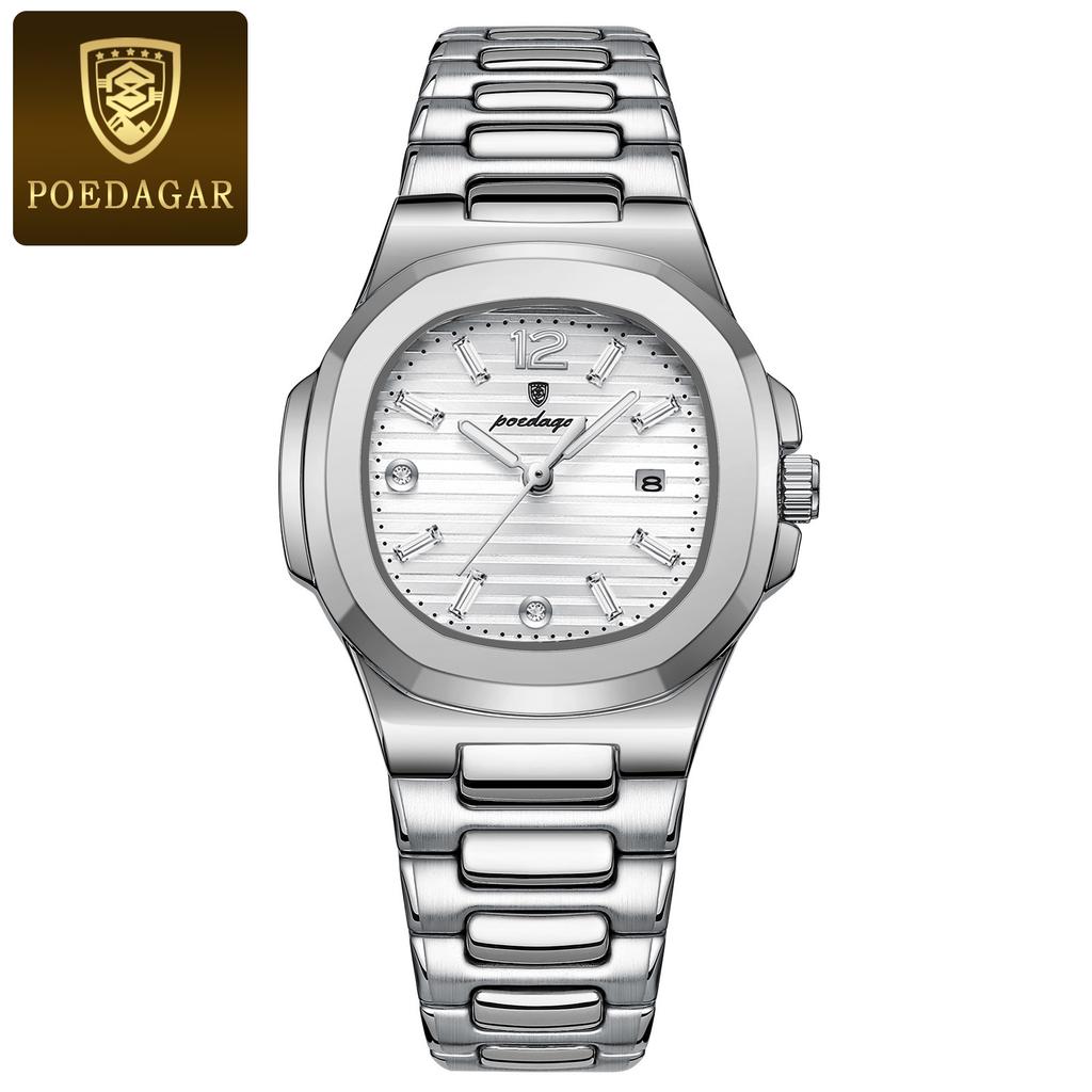POEDAGAR Luxury Woman Watch Sports Quartz Ladies Watch for Women Waterproof Luminous Date Female Clock Dress Watches+box