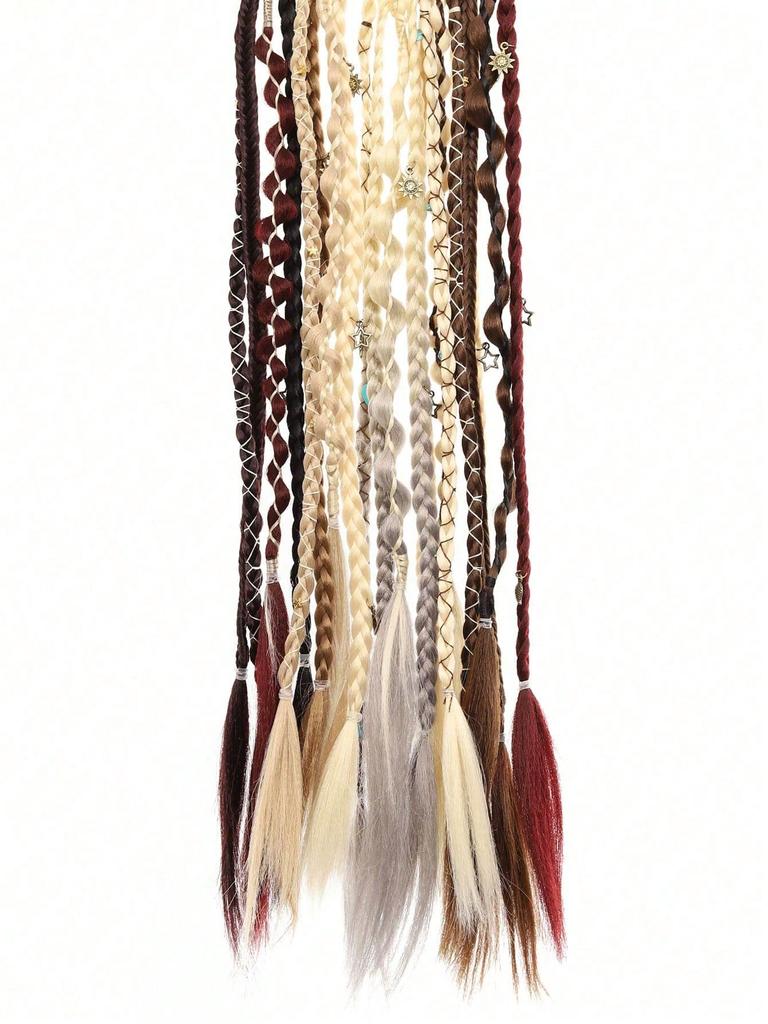 2Pcs Long Braid Hairpiece Clip In Hair Extensions
