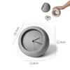Exposed Concrete Table Clock Minimalist Creative Desk Clock Silent Desktop Clocks Mini Storage Watch Luxury Home Decoration