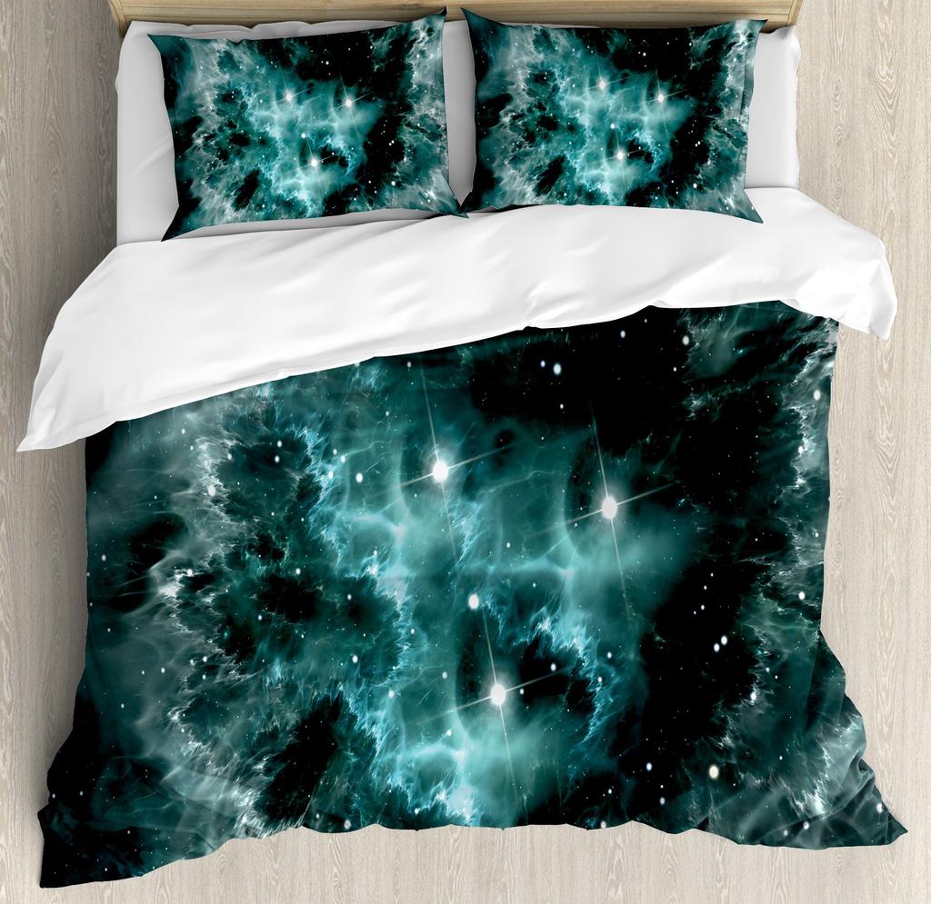 Cartoon Astronaut Galaxy Full Size Comforter Collections For Boys Girls Kids Bedroom Decor Star Bedding Collections Quilt Collection With Pillowcases