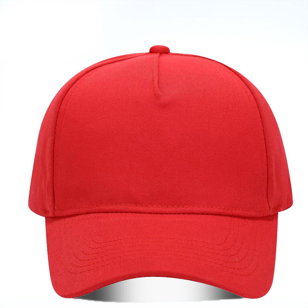Einfache Baseballkappe in Unifarben mit Mehreren Farbauswahlen Für Tägliche Lässige Vielseitige Enten schnabelkappen für Herren und Damen Adjustable red