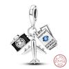 copper Camera Pendant Charm Fashion Travel Collection Bead Charms Compatible With Womens Bracelets Do It Yourself Jewellery Gifts