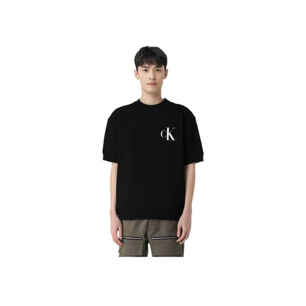 Calvin Klein Minimalist Round Neck Pullover Short Sleeve T-Shirt Men Tops Black J325568-BEH