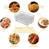 Air Fryer Rack Accessories for Ninja Dual Basket, 3 Layers, 304 Stainless Steel Stackable Bacon Air Fryer Accessories for Ninja AF300UK,