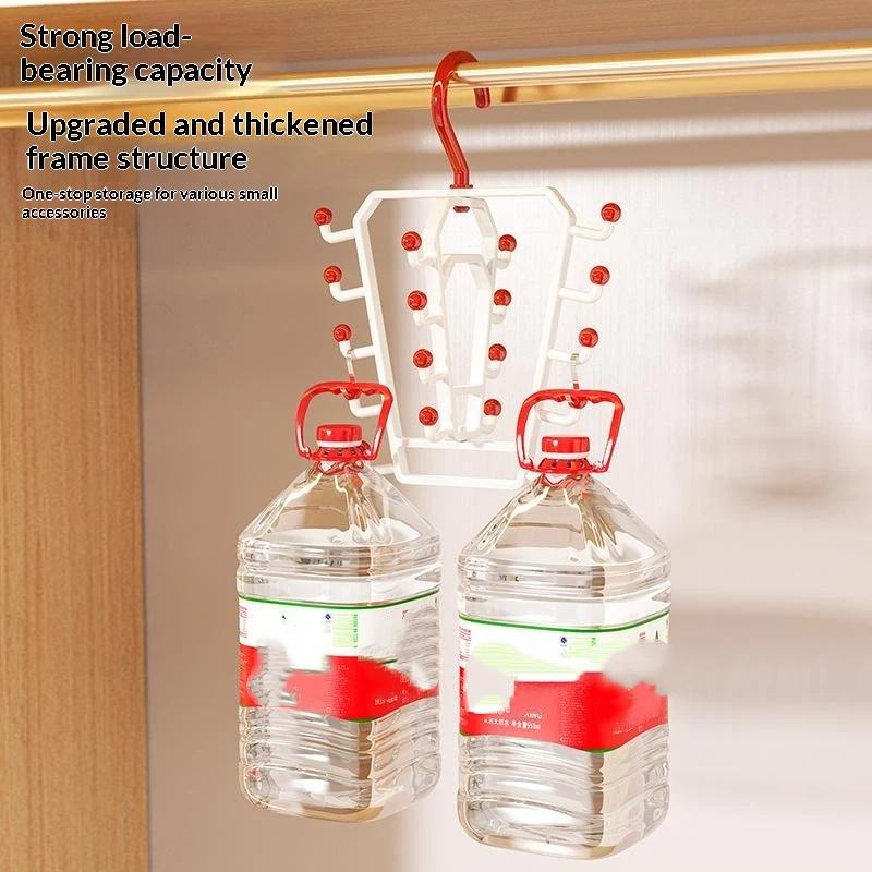V Shaped Closet Hanger Storage Rack 18 Hooks Large Capacity Lightweight Organizer for Kids Room Closet Clothes Sorting