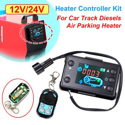 12/24V Car Heater LCD Switch Controller For Car Diesel Air Heater Remote Controller Plastic Black For Car Truck Van Boat