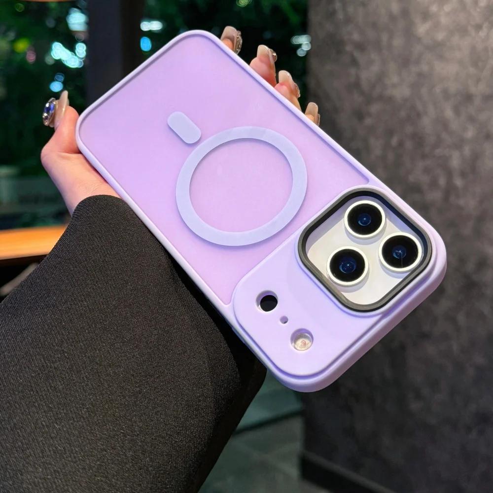 

Original Matte for Magsafe Armor Case for iPhone 17 Air 16 15 14 Plus 13 12 11 Pro Max 17Pro Wireless Charge Skin Glossy Cover iPhone 11 Pro