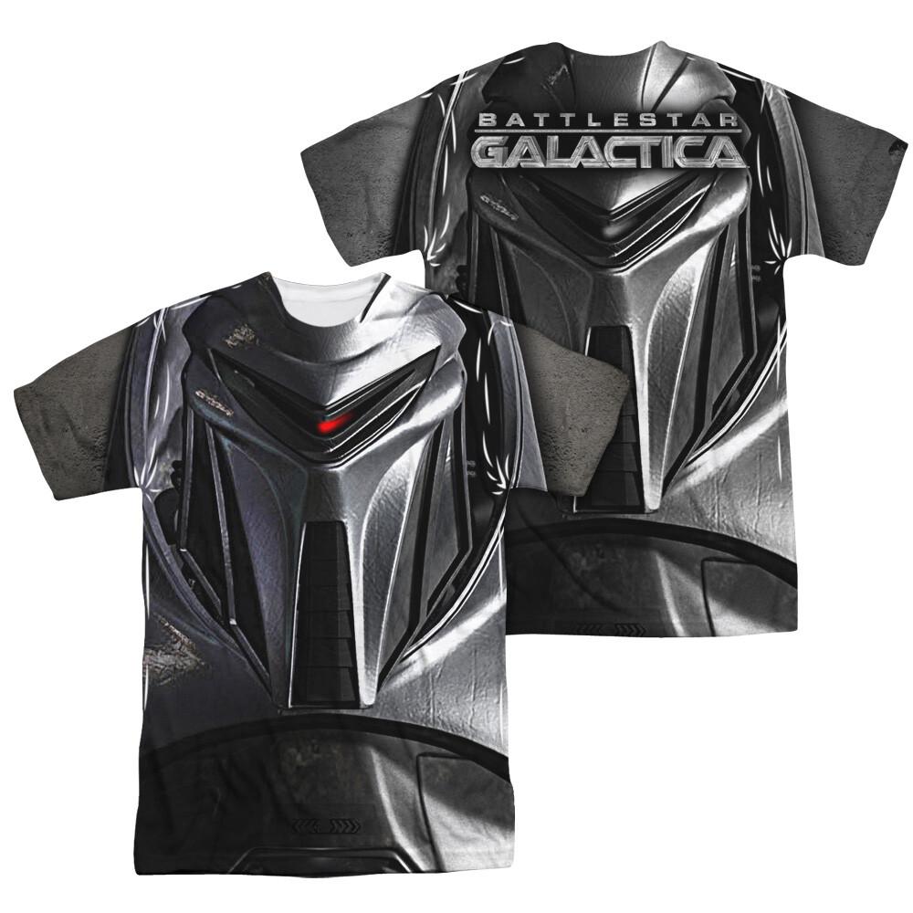 Battlestar Galactica Cylon Face Dye Sublimation T-Shirt S