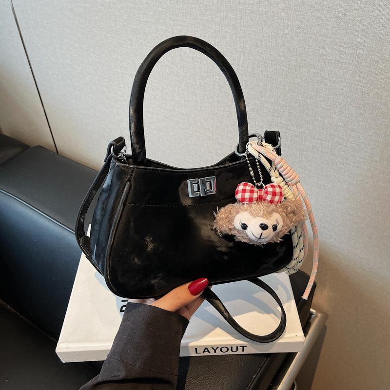 Handheld small bag women's new fashion trend bucket bag casual simple shoulder messenger women's bag