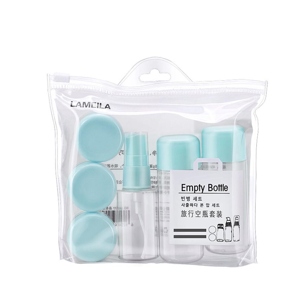 8 Piece Travel Bottle Set Perfect for airport Travel, Holidays, Swimming Camping