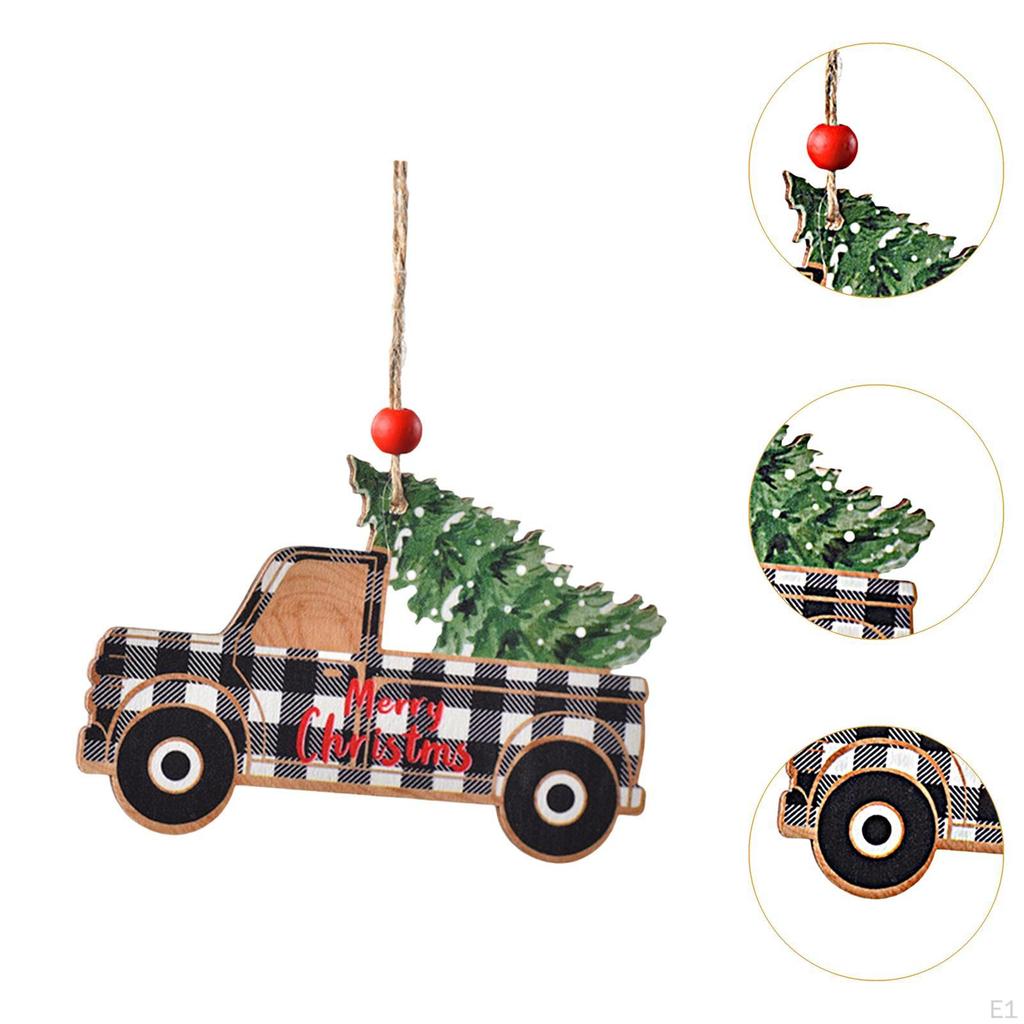 Auto Hängeschmuck Geschenke, Weihnachten Fahrzeug Holzschmuck, LKW für