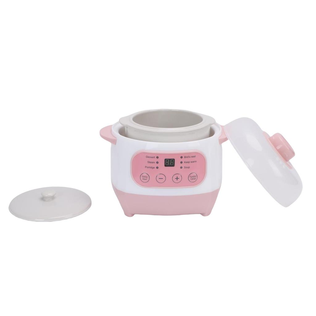 Pentola elettrica per stufati da 1L 200W Smart in ceramica per zuppe e porridge Slow Cooker per cottura multifunzione
