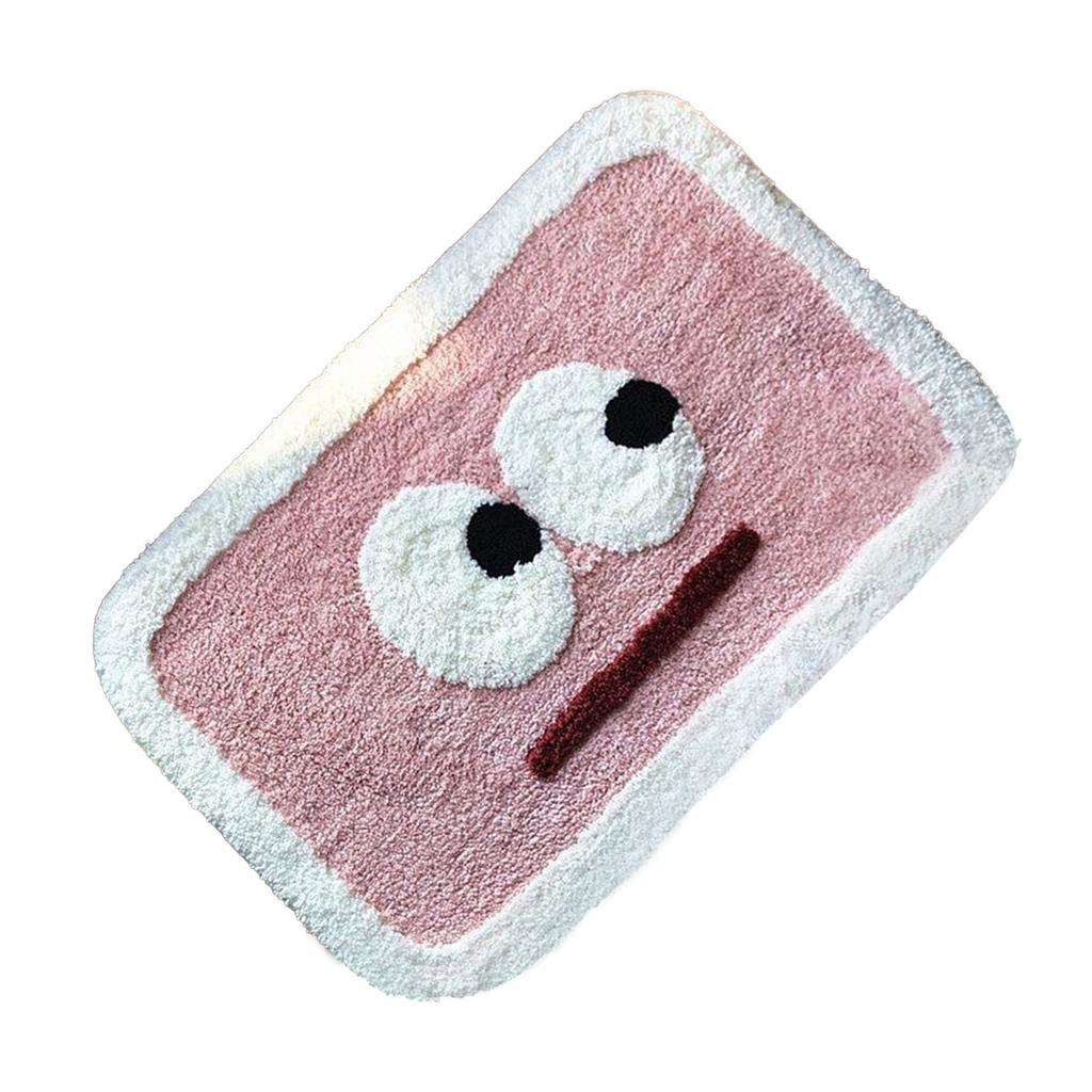 Indoor Door Mat Water Absorption Indoor Floor Blanket for Home Bathroom Toilet Lovely Pattern Pink