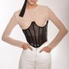Women Sleeveless Through Mesh Waist Slim Shaper Shapewear Corset Bandage