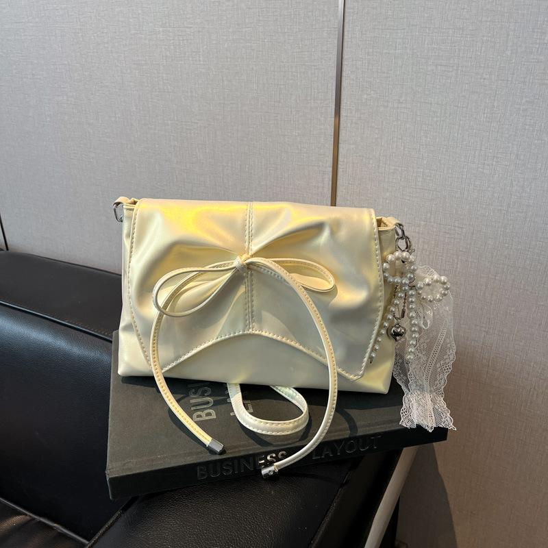 Bag Femininity Bow Small Square Bag New High Value Fashion Women's Bag Ins Trendy Fashion Shoulder Bag