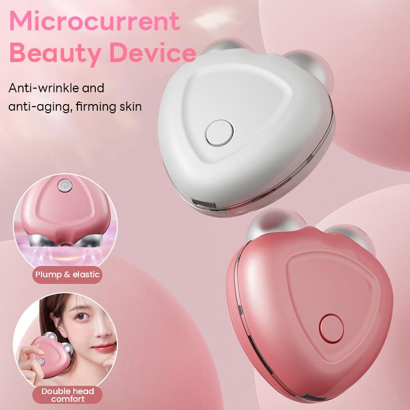Microcurrent Facial Massager Face Lifting Machine EMS Roller Skin Tightening Rejuvenation Beauty Anti Wrinkle Skin Care Tool