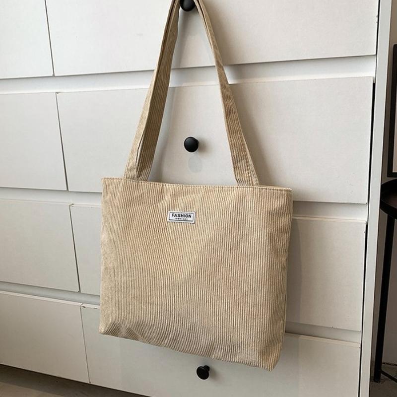 New Fashiable Flow Large Capacity Casual Lightweight Corduroy Handbag Fashiable Street One Shoulder Package