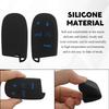 5 Buttons Car Key Fob Cover, Key Fob Case, Premium Soft Full Protection Keys Case Shell, Car Accessories 5 Button Silicone Remote Smart Protector