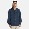 Timberland Men's Washed Heavy Twill Overshirt, Dark Sapphire, Size L, TB0A42K54331