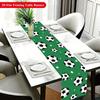 Football Stars Linen Table Runner Home Decorations Soccer Sports Game Day Kitchen Dining Table Runners Boy Birthday Party Decor