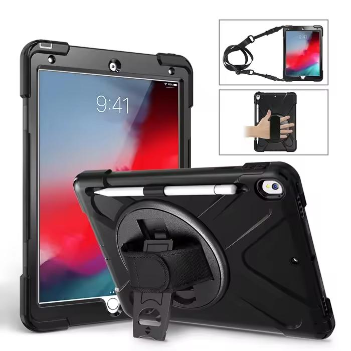 For iPad Pro10.5 Case Rugged Hybrid Armor Case Kickstand Shell Pencil Holder Tablet Cover for iPad Pro10.5