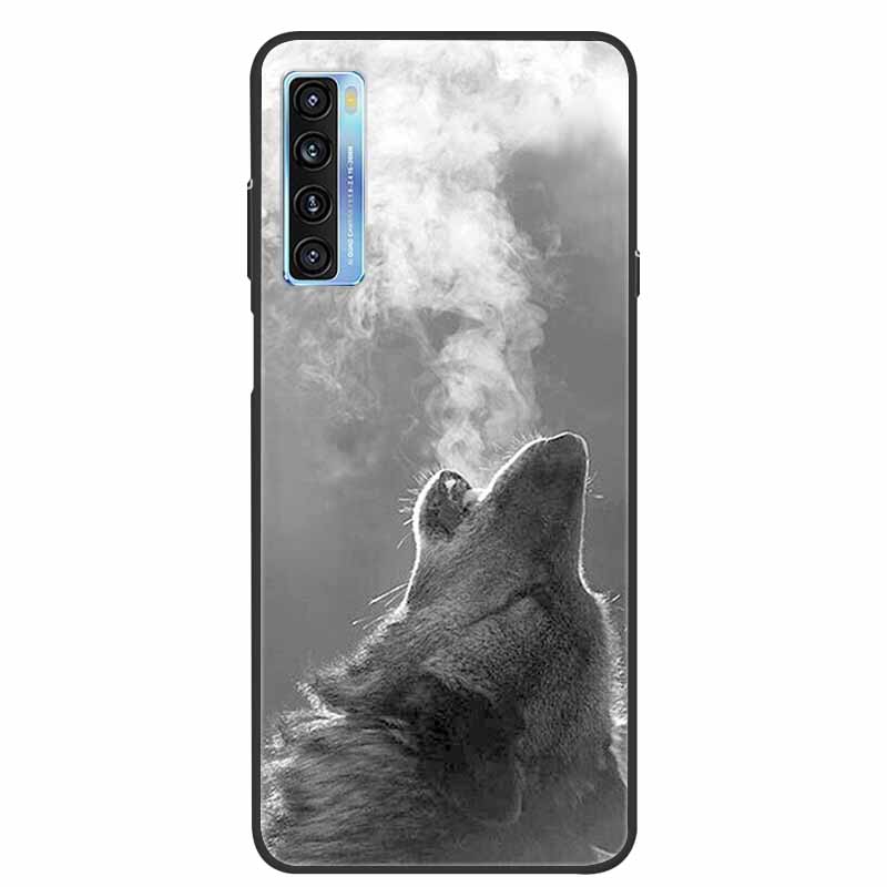 For TCL 20L Case Cute Painted Soft Silicone Back Cover for TCL 20L+ Plus T775H Phone Cases TPU Bumper For TCL 20S 20 L T774H