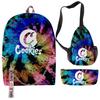 Cook 3D Digital Color Printing Set Oxford Cloth Waterproof Backpack Student Bag