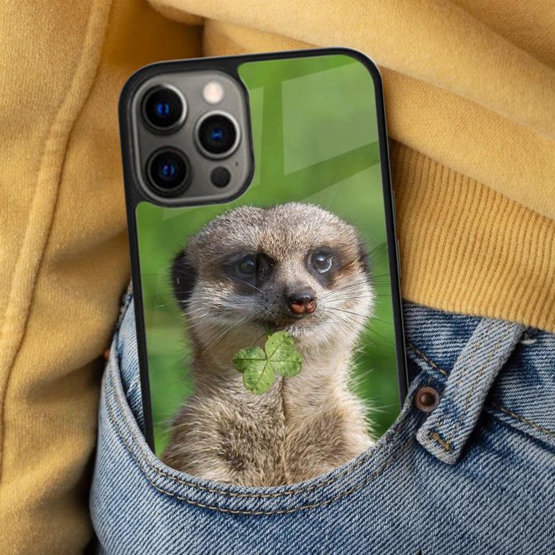 Cute Baby Meerkat Soft Phone Case for iPhone 17 Air 16e Pro Max 15 Pro 13 14 Plus 11 12 MagSafe Magnetic Coque