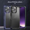 Carbon Fiber Phone Case Anti-drop High Toughness Anti-crack Detachable Explosion-proof Mobile Phone Cases