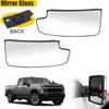 LH & RH Lower Heated Side Mirror Glass For Chevrolet Silverado GMC Sierra 1500 2500 HD 3500 HD 2016 2017 2018 23444114 23444113