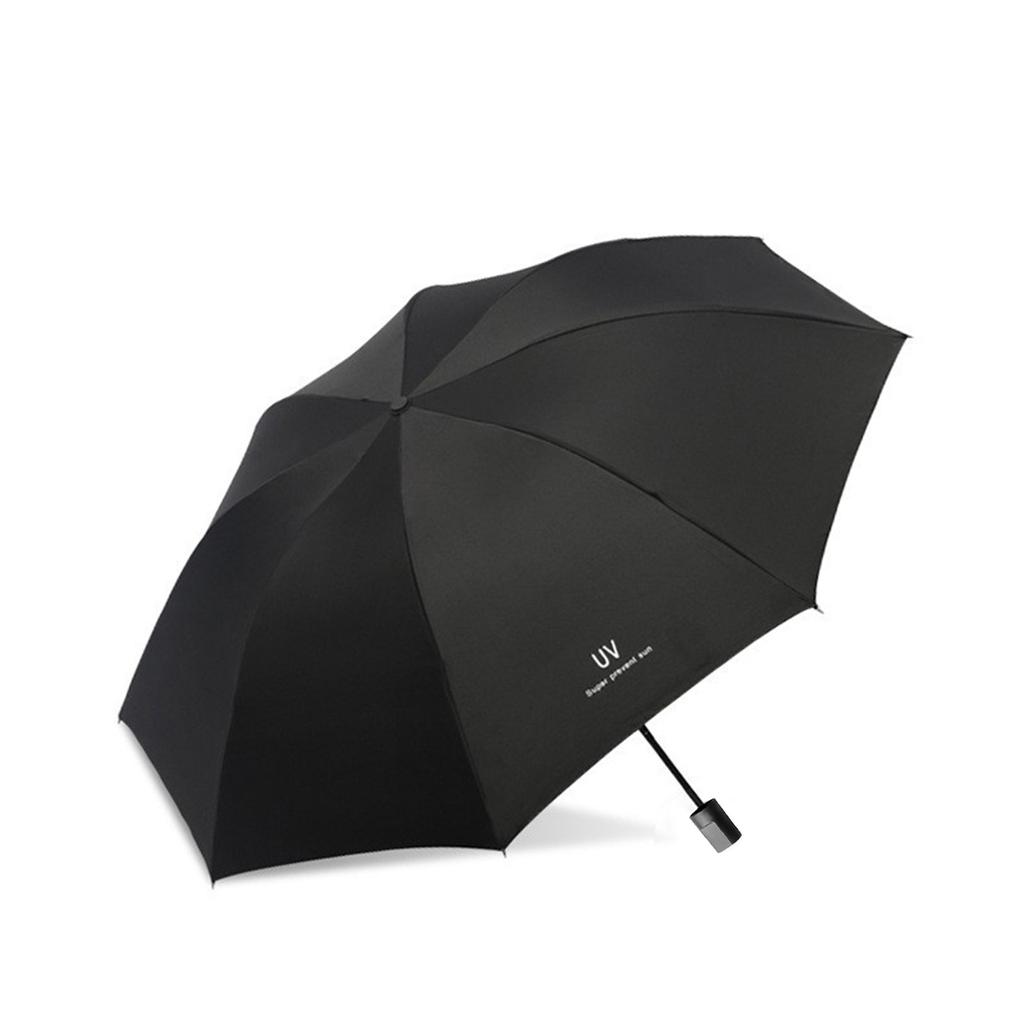 Automatic Umbrella for Men Women Dualuse Foldable Rain Sun Umbrella with Black Coating for Sun