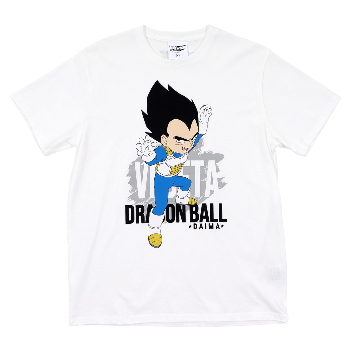 

Dragon Ball DAIMA Vegeta Design LL 572 Men s Short-Sleeve T-Shirt, A, Size, White, белый