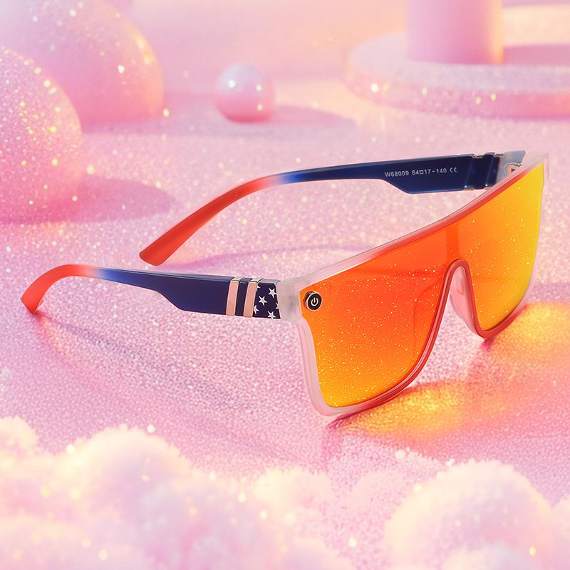 Trendy punk sunglasses oversized goggles Daily high-end one-piece large-frame sunglasses-new steampunk glasses