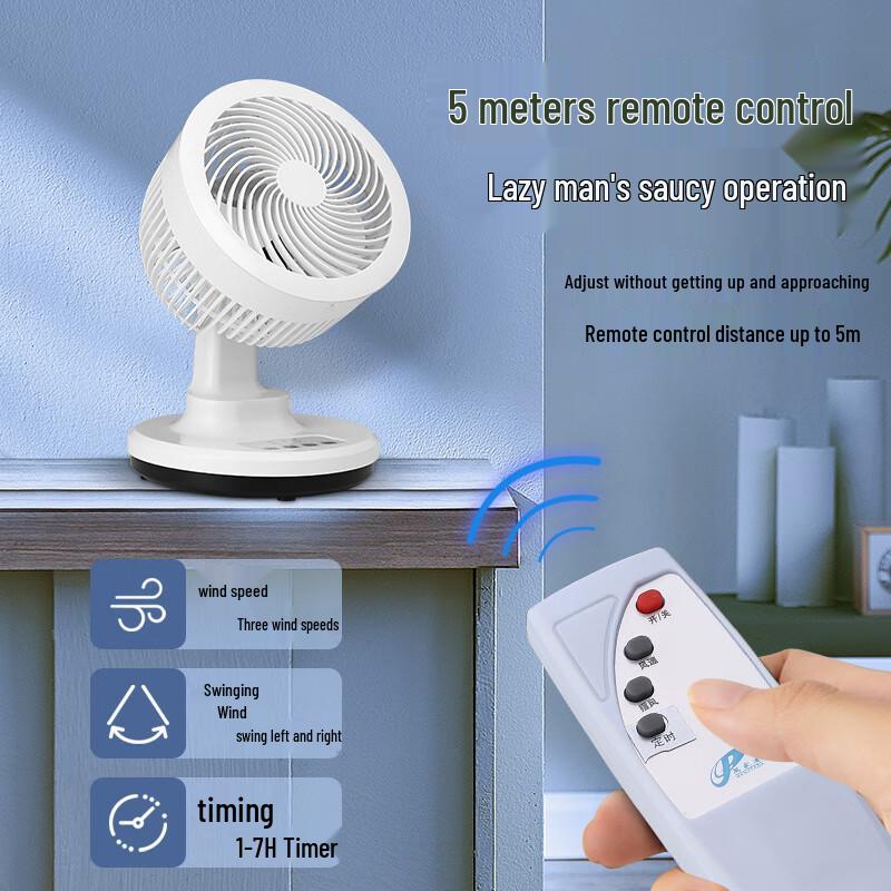 Storm Remote Control Circulating Desk Fan