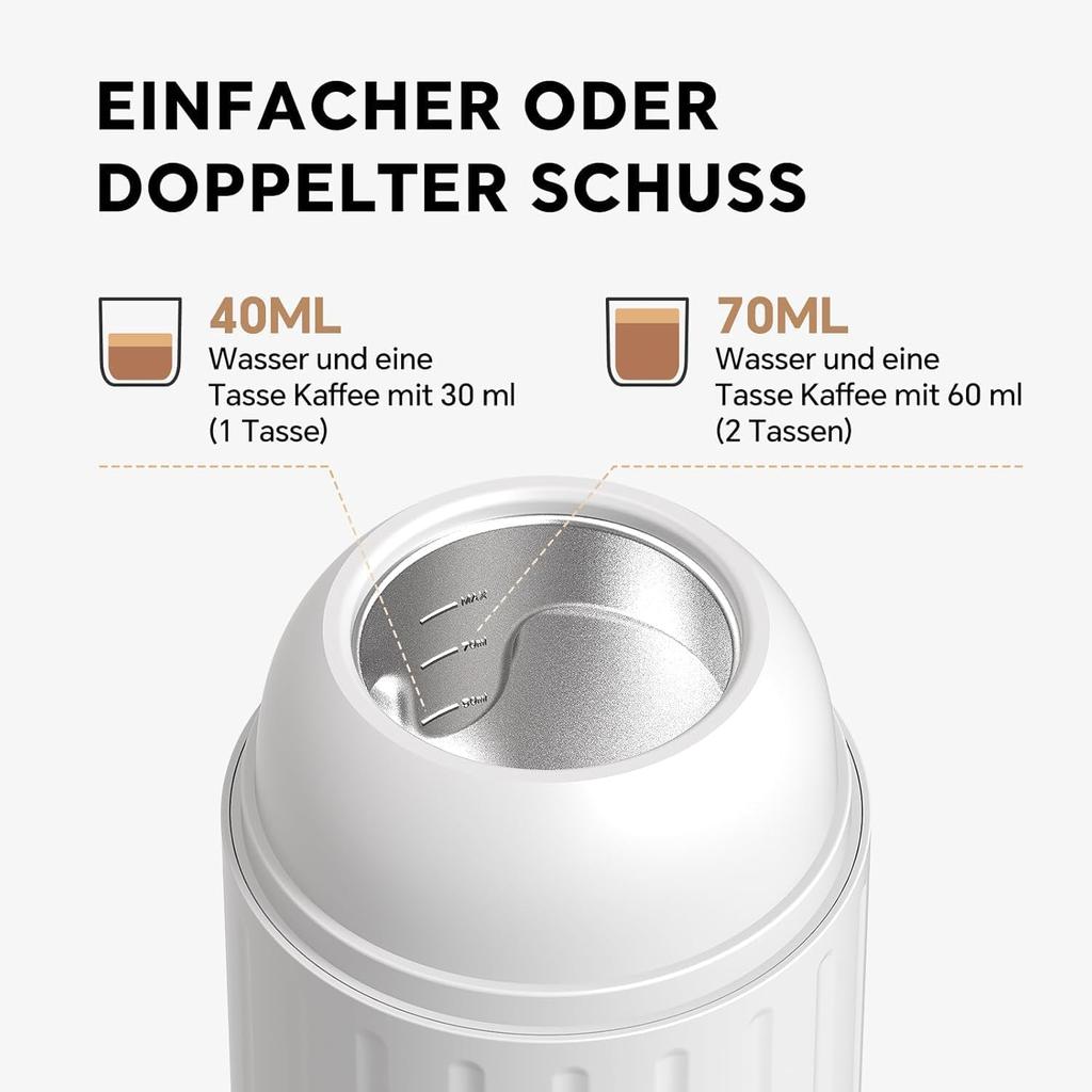 Portable Electric Espresso Coffee Maker Wireless heating 2 IN 1 Extraction Machine Support Ground Coffee and NS capsule