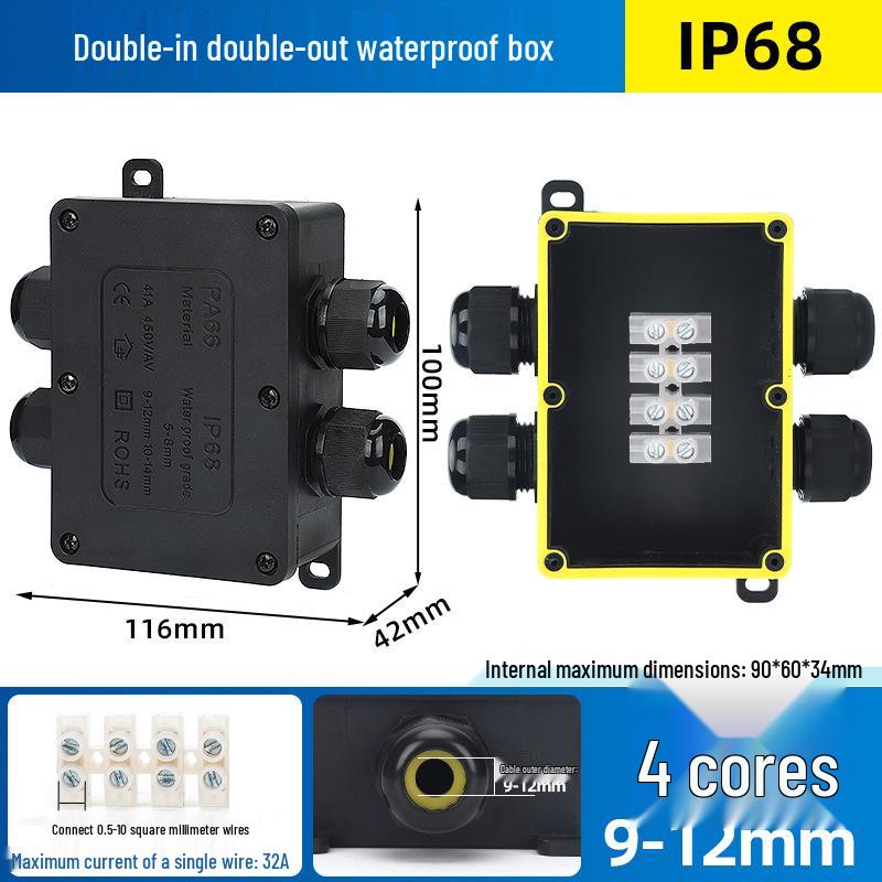 IP68 Waterproof Outdoor Junction Box with Terminals for Street Lights