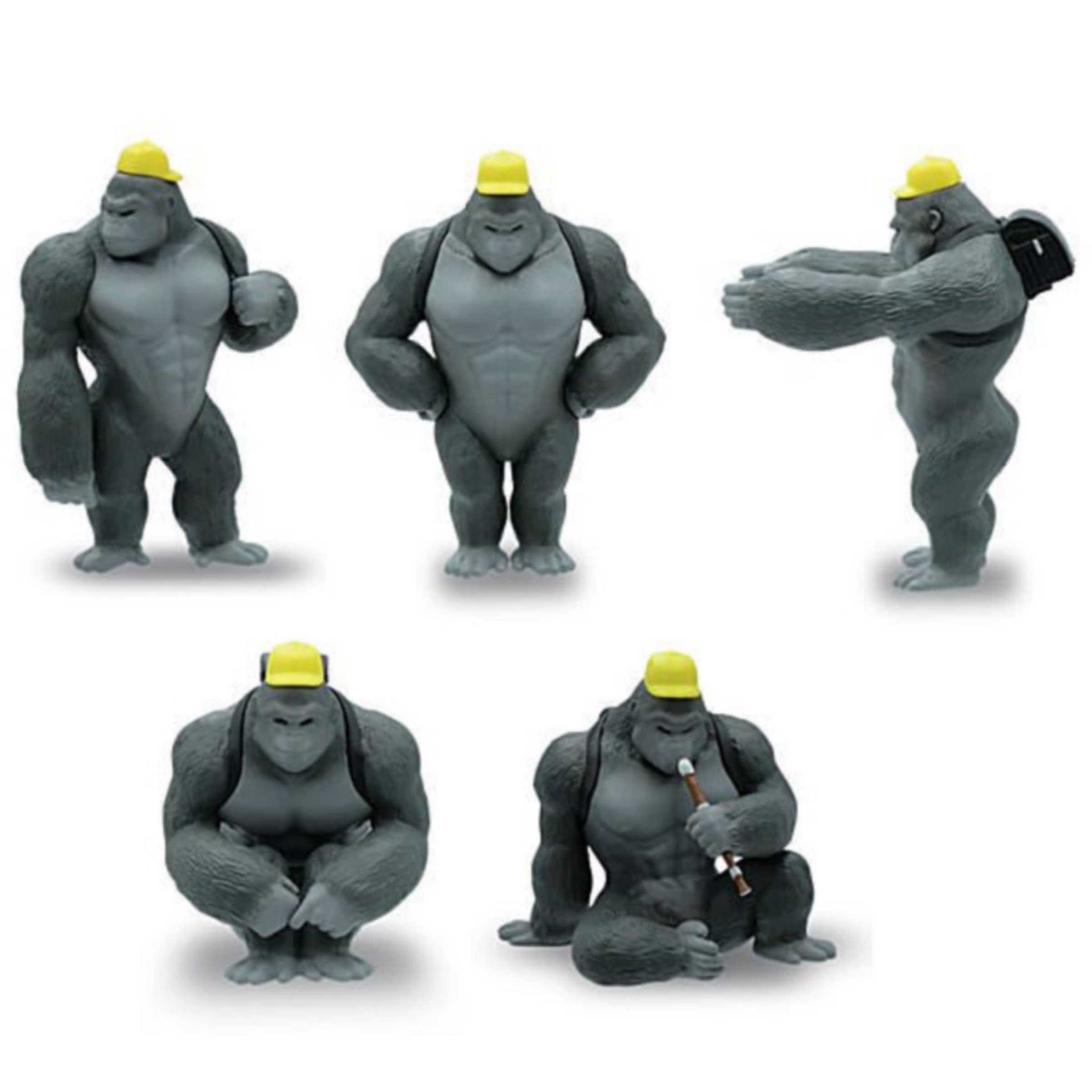 

Gorilla Landsel mascot figure set of 5 gachapon (No secret) types,