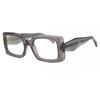 Full Rim Square Transparent Grey Smartbuy Collection Haniel 94760 C4 Fashion Unisex Eyeglasses