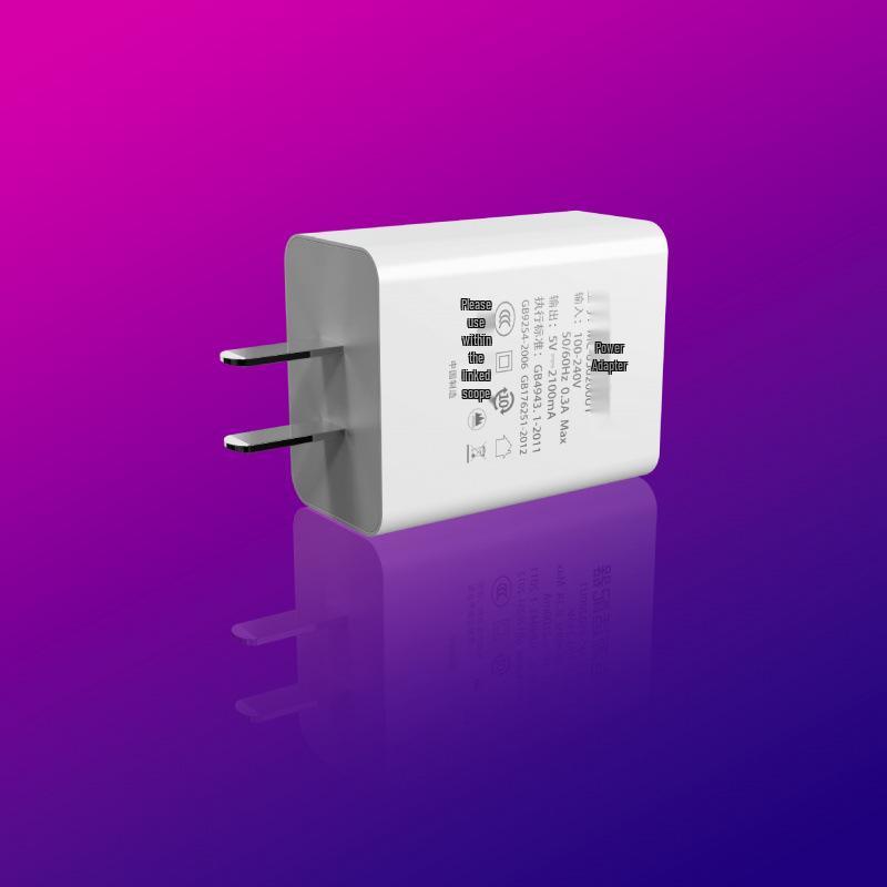 3C Certified USB Charger: 5V2A Fast-Charging Adapter with 5V1A Plug for Mobile Phones (US Standard)