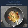 SUPOR 304 Stainless Steel Crystal Texture Wok