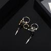 Geometric Cone Earrings Ear Pendant With Stylish Fringe Alloy Punk Accessory For Casual Evening Event